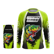 Load image into Gallery viewer, Peacock Bass fishing customize performance long sleeves Fishing shirts, Peacock Bass fishing jerseys NQS5669