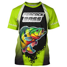 Load image into Gallery viewer, Peacock Bass fishing customize performance long sleeves Fishing shirts, Peacock Bass fishing jerseys NQS5669