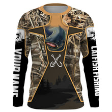 Load image into Gallery viewer, Catfish Fishing Fish On Camo UV protection quick dry customize name long sleeves shirt NQS699
