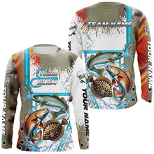 Load image into Gallery viewer, Redfish, Trout, Flounder fishing scales custom fishing team jerseys, Texas Slam fishing apparel NQS9144
