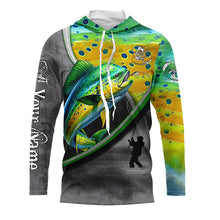 Load image into Gallery viewer, Mahi mahi ( Dorado) fishing personalized saltwater fishing shirts fishing apparel NQS1411