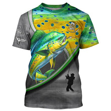 Load image into Gallery viewer, Mahi mahi ( Dorado) fishing personalized saltwater fishing shirts fishing apparel NQS1411