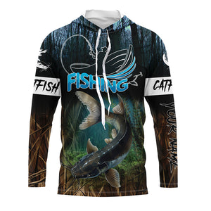 Catfish Fishing Customize gifts for fishing lovers, catfish fishing camo jerseys NQS1787