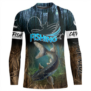 Catfish Fishing Customize gifts for fishing lovers, catfish fishing camo jerseys NQS1787
