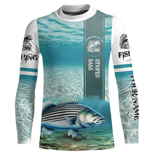 Load image into Gallery viewer, Striped Bass ( Striper) Fishing 3D All Over print shirts personalized fishing apparel for Adult and kid NQS562