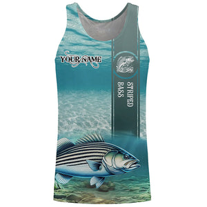 Striped Bass ( Striper) Fishing 3D All Over print shirts personalized fishing apparel for Adult and kid NQS562