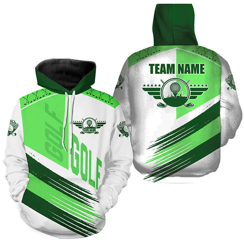 Green and white golf clubs Golf Hoodies custom team golf hoodie golf attire for men women NQS8683