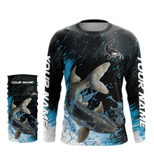 Load image into Gallery viewer, Personalized Catfish fishing Long Sleeve Performance Fishing Shirt custom Catfish fishing jerseys NQS7619