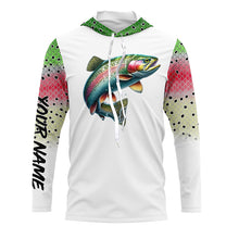 Load image into Gallery viewer, Rainbow Trout Fishing Scales Custom long sleeve Fishing Shirt, Personalized Trout Fishing Jerseys NQS574