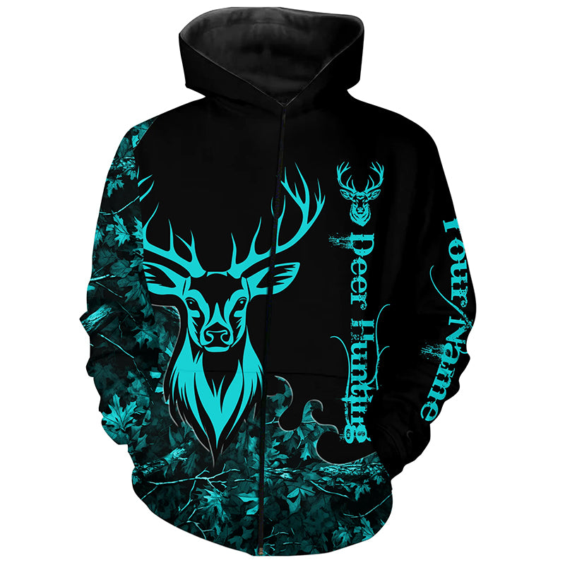 Deer Hunting serenity blue Camo Customize Name 3D All Over Printed Shirts Personalized Hunting gifts NQS2628