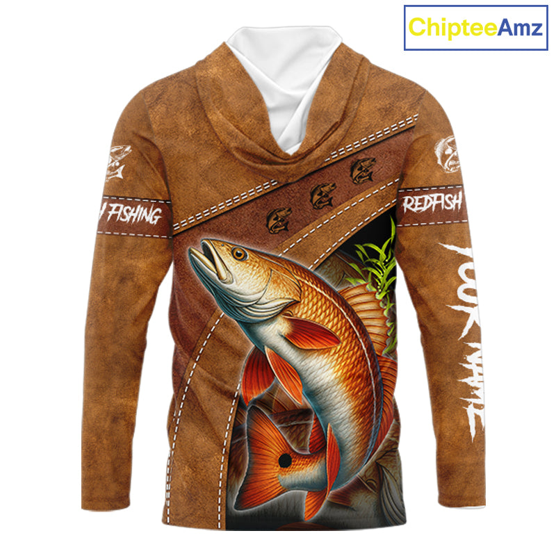 Redfish fishing UV protection custom name fishing shirts, performance shirts for men, women, kid NQS11458