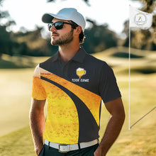 Load image into Gallery viewer, Custom Yellow Funny Beer Golf Polo Shirts For Men, golf outfits for men, Personalized golf gifts NQS11647