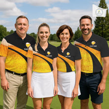 Load image into Gallery viewer, Custom Yellow Funny Beer Golf Polo Shirts For Women, golf outfits for ladies, Personalized golf gifts NQS11647