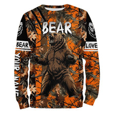 Load image into Gallery viewer, Bear hunter big game hunting Customize Name 3D All Over Printed Shirts, Bear hunting apparel NQS996