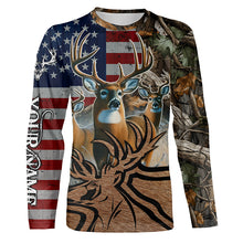 Load image into Gallery viewer, American Deer hunting camouflage shirt Customize Name 3D All Over Printed Shirts NQS1156