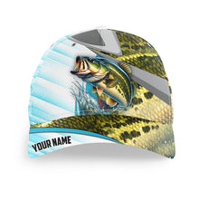 Load image into Gallery viewer, Largemouth Bass fishing Green scales Custom Bass fishing hat cap for fisherman NQS9182