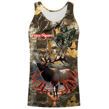 Load image into Gallery viewer, Elk Hunting Camo Grim Reaper Bow Hunting Archery Custom Name 3D All over print shirts NQS722