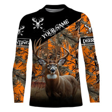 Load image into Gallery viewer, Deer Hunting orange Camo Customize Name 3D All Over Printed Shirts Hunting gift NQS850