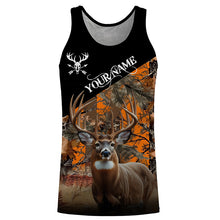 Load image into Gallery viewer, Deer Hunting orange Camo Customize Name 3D All Over Printed Shirts Hunting gift NQS850