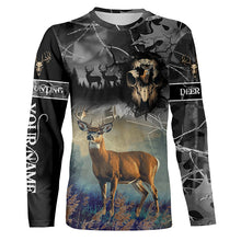 Load image into Gallery viewer, Deer hunting Skull camo Custom Name 3D All over print shirts - personalized hunting gifts - NQS729