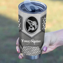Load image into Gallery viewer, 1PC  Walleye Fishing Customize name Fishing Tumbler Cup - Personalized Fishing gift for Fishing lovers NQS864