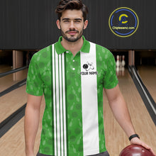 Load image into Gallery viewer, Custom Retro Bowling Team Shirts For Men That's some bowshit Funny Bowling Pattern Jerseys | Green NQS11511