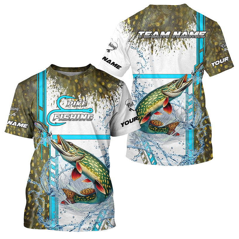 Northern Pike fishing scales custom Pike fishing team jerseys, Northern Pike fishing apparel NQS9019