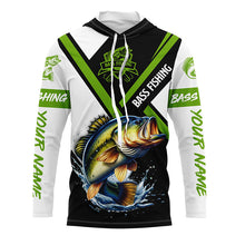 Load image into Gallery viewer, Personalized Bass Fishing jerseys, Bass Fishing Long Sleeve Fishing tournament shirts NQS2410