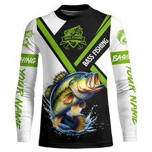 Load image into Gallery viewer, Personalized Bass Fishing jerseys, Bass Fishing Long Sleeve Fishing tournament shirts NQS2410