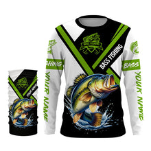 Load image into Gallery viewer, Personalized Bass Fishing jerseys, Bass Fishing Long Sleeve Fishing tournament shirts NQS2410