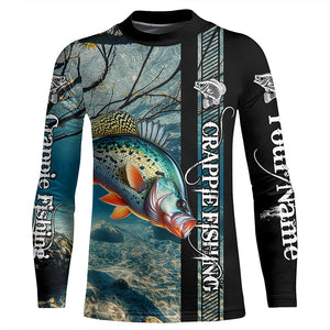 Crappie Fishing Custom performance long sleeves   fishing shirt, Team crappie fishing jerseys NQS642