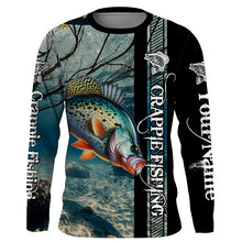 Load image into Gallery viewer, Crappie Fishing Custom performance long sleeves   fishing shirt, Team crappie fishing jerseys NQS642