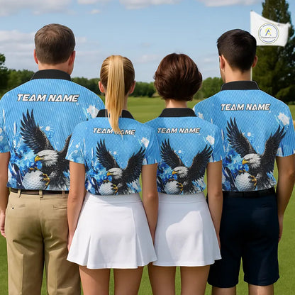 Blue Eagle Women's Golf Polo Shirts Custom Team Ladies Golf Outfit, Gift For Golf Lovers NQS11340