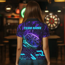 Load image into Gallery viewer, Women Darts shirts Custom purple blue Darts Team Jerseys Darts gifts NQS9449