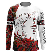 Load image into Gallery viewer, Redfish Puppy Drum fishing red muddy camo custom UV protection quick dry UPF 30+ NQS917