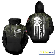 Load image into Gallery viewer, Black and Green Camo Basketball Team Jerseys Custom American Flag Patriotic Basketball Shirts NQS11356