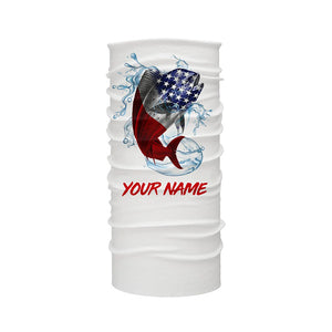 American flag Mahi mahi fishing personalized patriotic UV Protection Dorado Fishing Shirts for men NQS5593