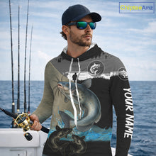 Load image into Gallery viewer, Catfish fishing scales customize performance long sleeves Fishing shirts, Catfish fishing jerseys NQS11562
