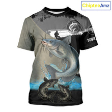 Load image into Gallery viewer, Catfish fishing scales customize performance long sleeves Fishing shirts, Catfish fishing jerseys NQS11562
