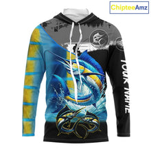 Load image into Gallery viewer, Marlin fishing scales customize performance long sleeves Fishing shirts, Marlin fishing jerseys NQS11563