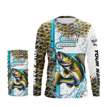 Load image into Gallery viewer, Walleye fishing scales custom Walleye fishing team jerseys, Walleye fishing apparel NQS8604