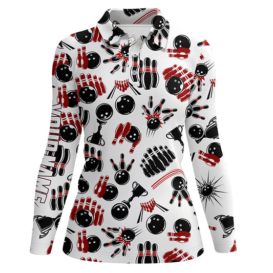 personalized bowling shirt for women – custom name design side view