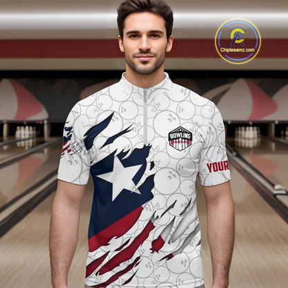 Personalized Texas Flag Camo Bowling Shirts For Men Custom patriotic Texas Bowling Team Jerseys NQS11173