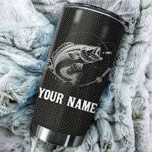 Load image into Gallery viewer, 1PC Largemouth bass fishing Stainless Steel Tumbler Cup customize name bass fishing tumbler NQS3151