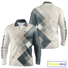 Load image into Gallery viewer, Vintage Pastel Argyle Pattern Golf Polo Shirt For Men Custom retro mens golf outfit NQS10232