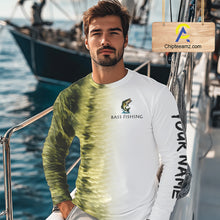 Load image into Gallery viewer, Personalized Green Scales Performance Bass Fishing Shirts, custom Bass fishing tournament jerseys NQS10238