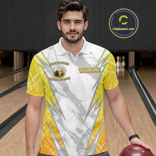 Load image into Gallery viewer, Bowling and beer That&#39;s why I&#39;m here Funny Mens Bowling Shirts Custom Team Bowling Jerseys NQS10134