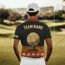 Load image into Gallery viewer, Retro Mens golf polo shirt Custom Vintage Team Golf attire for men, Gift For Golfers NQS10568