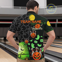 Load image into Gallery viewer, Custom Funny Halloween Team Bowling Shirts For Men, Personalized Halloween Bowling Gifts NQS10833
