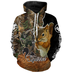 Squirrel Hunting Camouflage Custom Name Shirts for Hunter, Squirrel Hunting Gifts Shirts FSD554